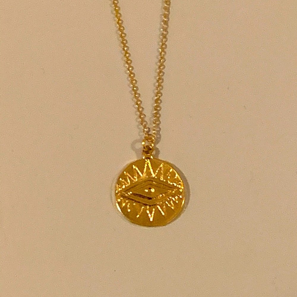 Meghan Bo Gold Evil Eye Necklace